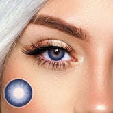 Helena Dark Blue Coloured Contact Lenses - BEAUEYE (UK)